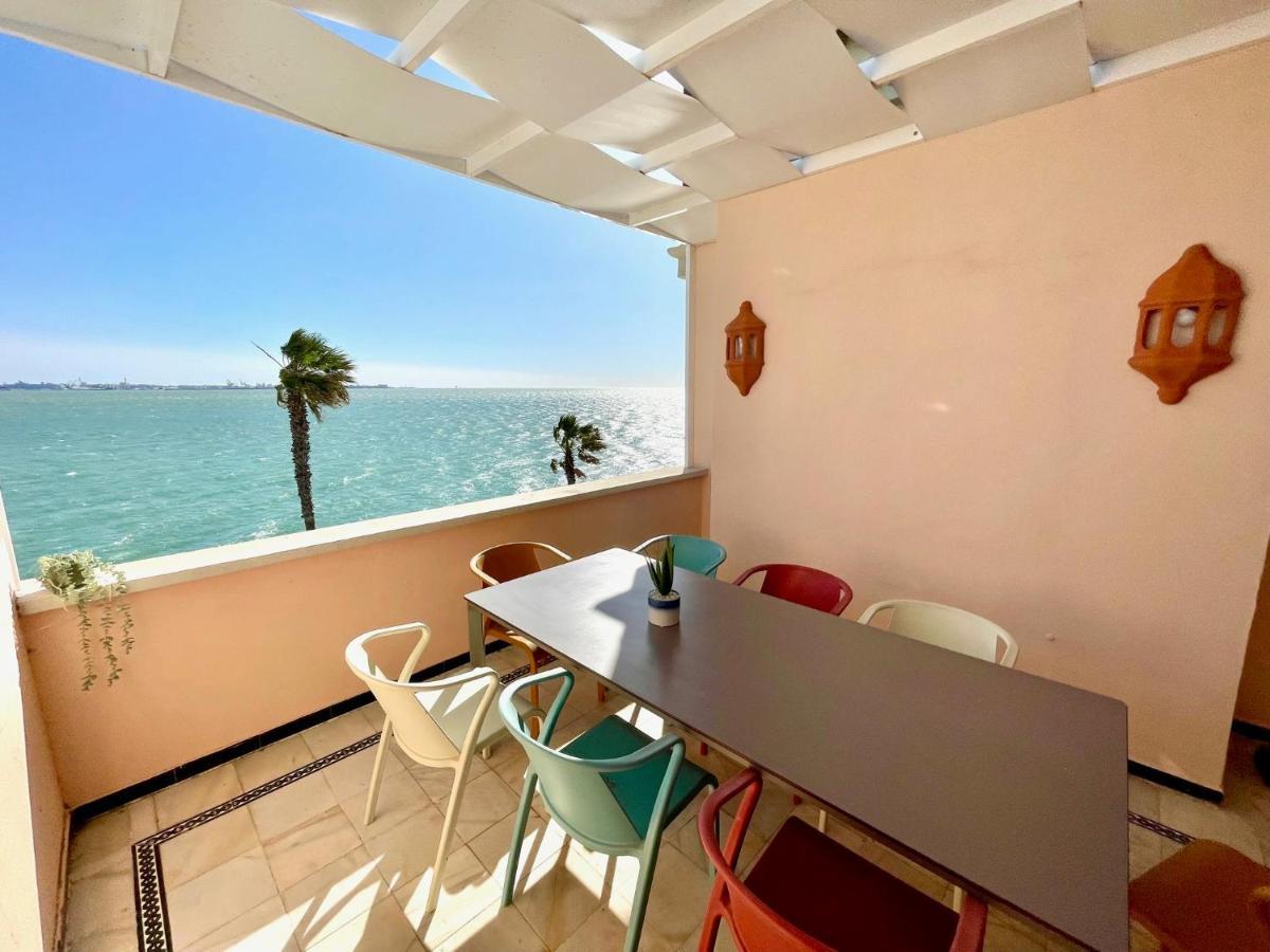 Gatu Villa Oceano Frente Al Mar En Puerto Sherry " Preferente Mayores De 25 Anos Y Familias " El Puerto de Santa María Exteriör bild